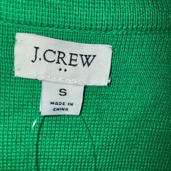 J. Crew Vibrant Green Women's Knit Pocket Blazer Small - Picture 6 of 9